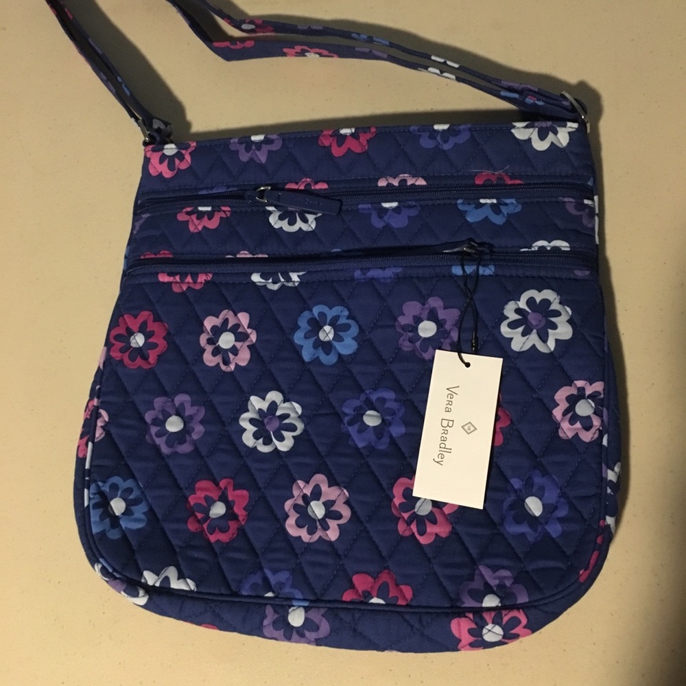 Triple zip hipster Ellie flowers